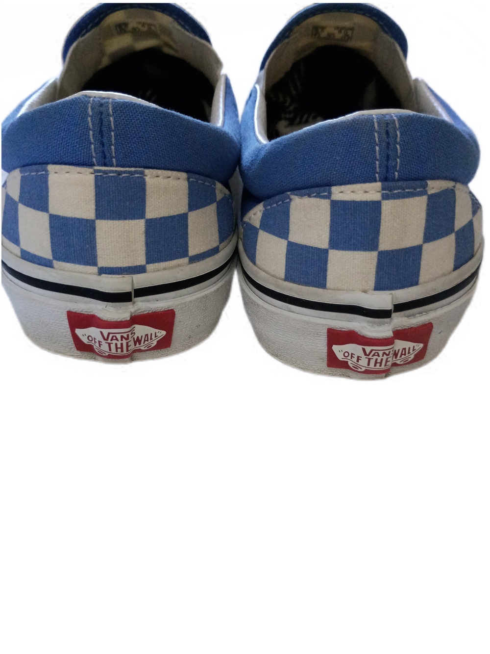 🌊 OG Vans Blue Checkerboard Slip-Ons | Women’s 8 - Picture 4 of 7